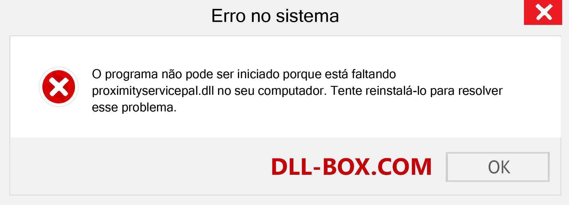 Arquivo proximityservicepal.dll ausente ?. Download para Windows 7, 8, 10 - Correção de erro ausente proximityservicepal dll no Windows, fotos, imagens